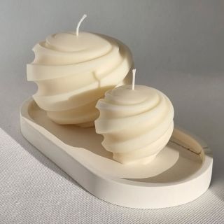 Sójové sviečky, ktoré sa cez zimné obdobie zmenia na snehové gule, ktoré rozžiaria dlhé zimné večery. ❄️☃️ Ručne odlievané...